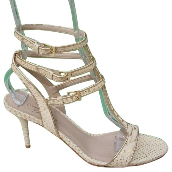 Donald J. Pliner Shoes - Couture Metallic Snake Leather Shoe New Strappy Sa Donald J. Pliner Shoes - Couture Metallic Snake Leather Shoe New Strappy Sa